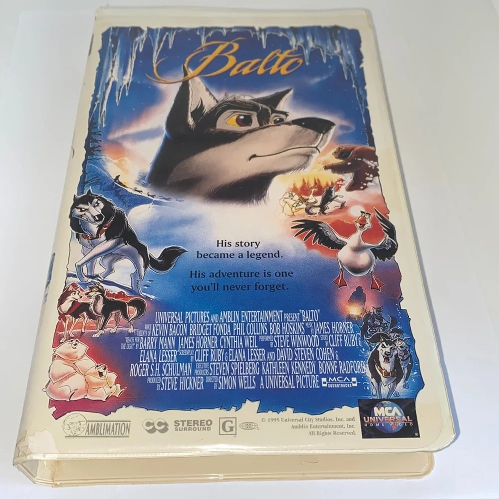Balto VHS Video Tape